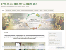 Tablet Screenshot of fredoniafarmersmarket.org